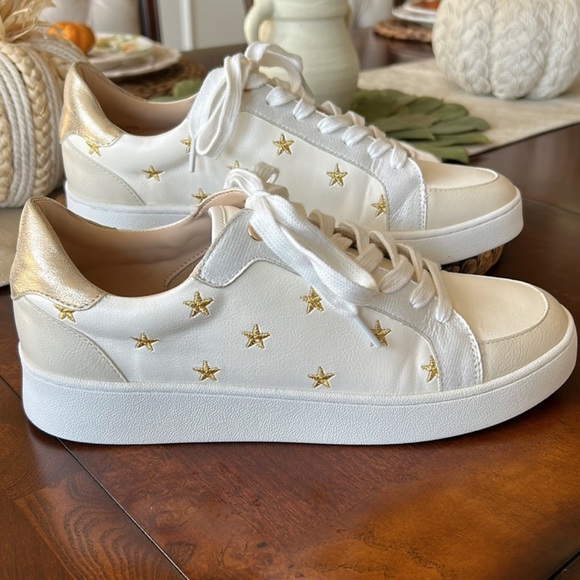 Altar'd State Shoes - Gold star sneakers